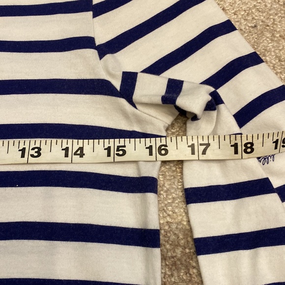 Lilly Pulitzer Navy and White striped top, Small EUC - Picture 7 of 8